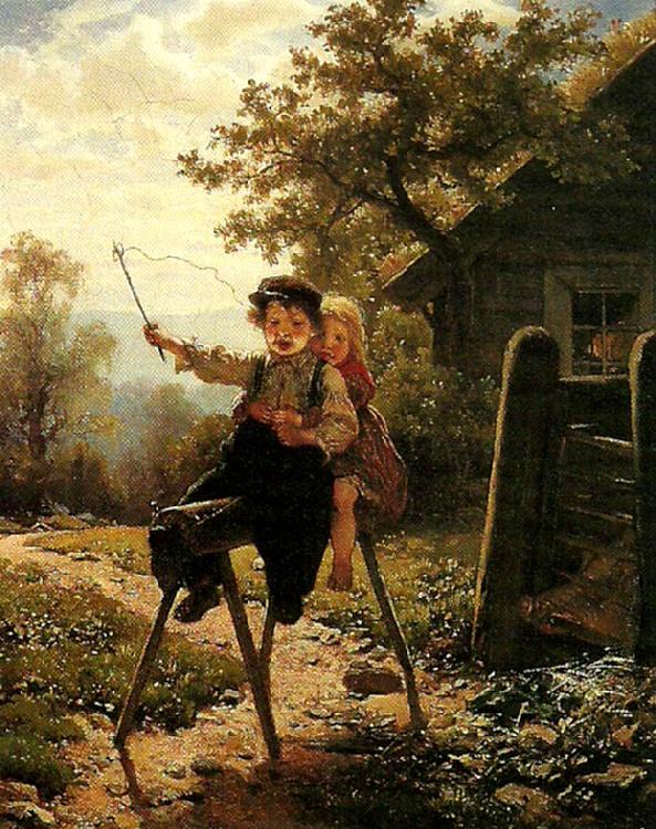 august malmstrom hopp gralle oil painting image